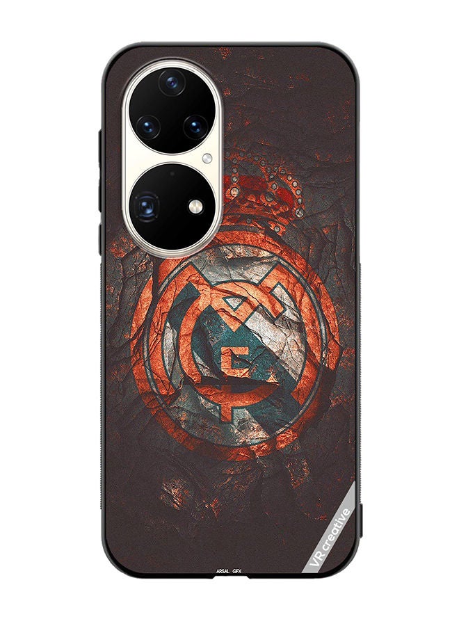 VR CREATIVE Protective Case Cover For Huawei P50 Pro Real Madrid Cake Design Multicolour - Image 1