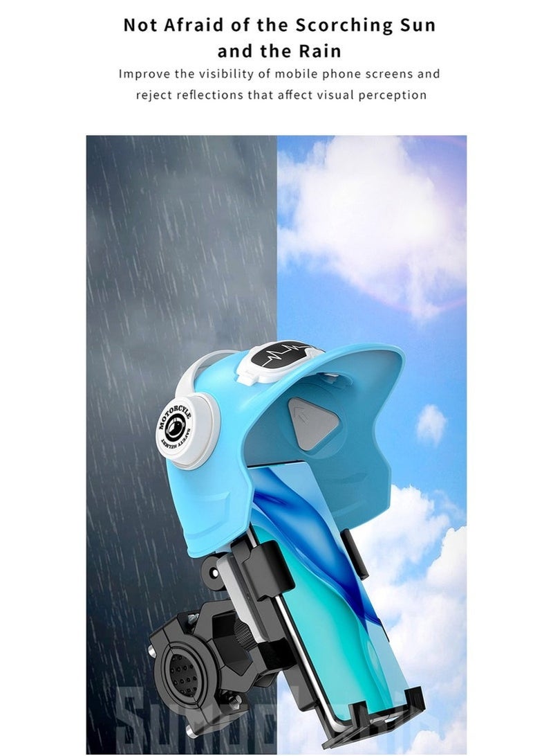 Generic Adjustable Bicycle Mount Phone Holder Mobile Phone Holder Anti-Refection Block Adjustable Hippo Phone Stand Sun Visor , Sun Shade Cover, Sun Shield for Motor Bike  - Image 5