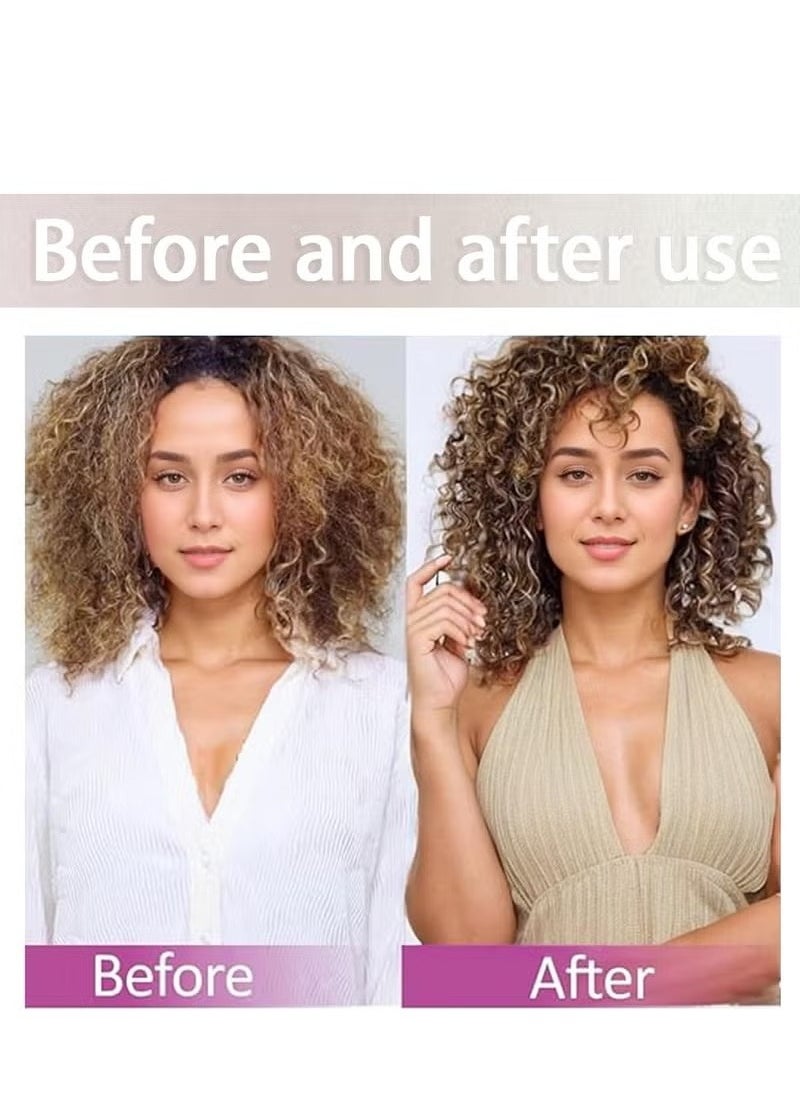 2024 Newest Bounce Curl Brush,Bounce Curl Defining Brush,Curl Defining Brush,Hair Brush Styling Brush,Shaping and Defining Curls for Women Girls (Color : Beige)