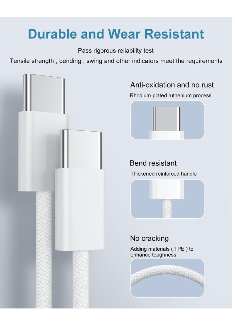 Raxoom MAGA ZONE 20W USB-C Power Adapter for iPhone 15 Pro Max â€“ Includes 1m Woven USB-C to USB-C Charge Cable - Image 4