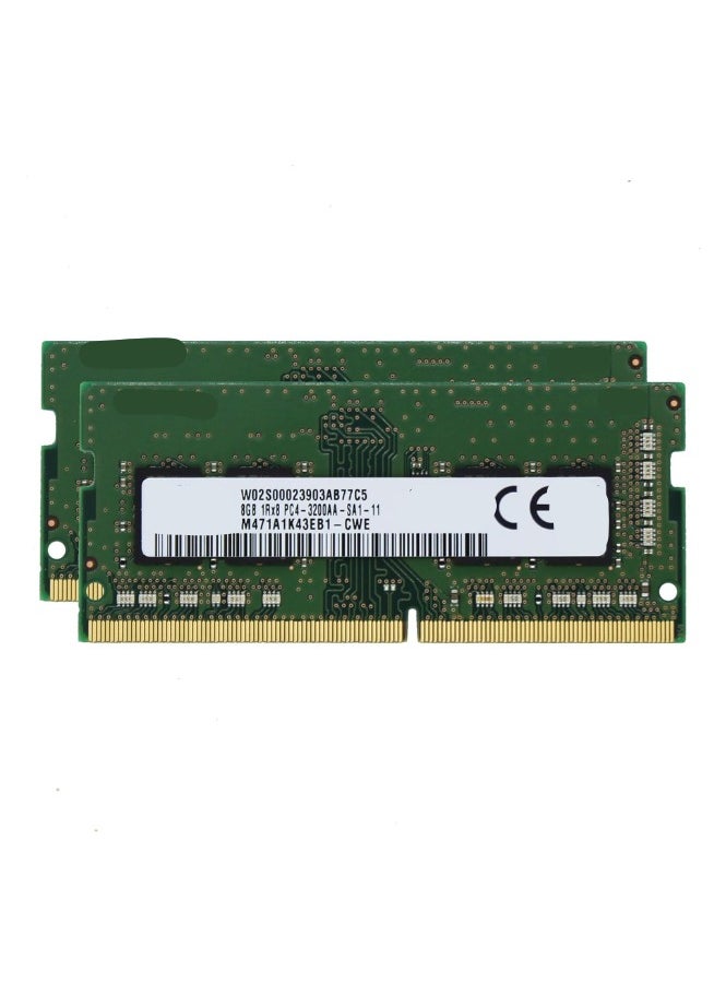 ماركة غير محددة رام لابتوب 16 جيجابايت DDR4 بسرعة 3200 ميجاهرتز – PC4-25600، 260 دبوس SO-DIMM، 1.2 فولت، 2Rx8، موديل M471A2K43EB1-CWE 