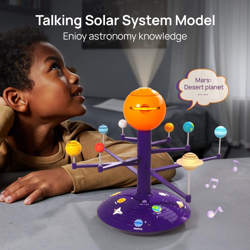 Science Can Solar System for Kids, Talking Astronomy Solar System Model Kit, Planetarium Projector with 8 Planets STEM Space Toys for 3 4 5+ Years Old Boys Girls - Image 3