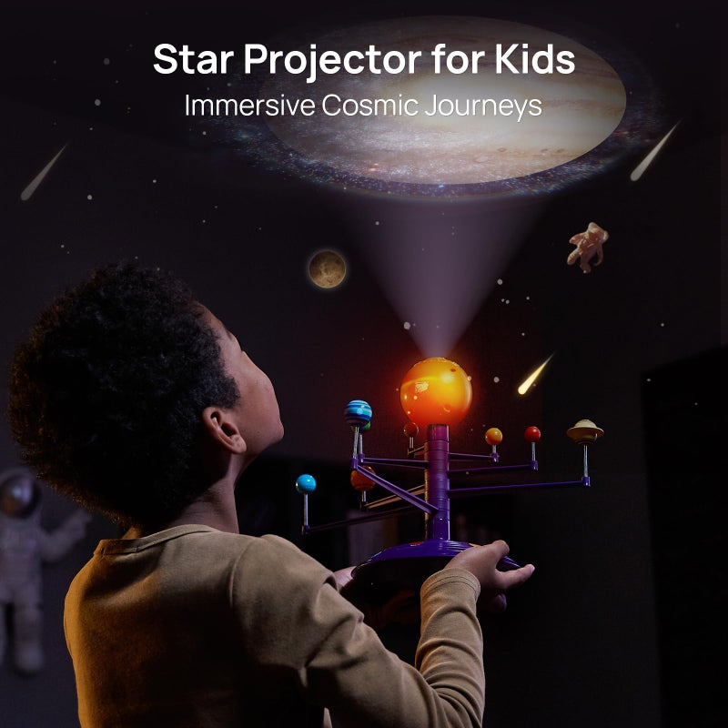 Science Can Solar System for Kids, Talking Astronomy Solar System Model Kit, Planetarium Projector with 8 Planets STEM Space Toys for 3 4 5+ Years Old Boys Girls - Image 2