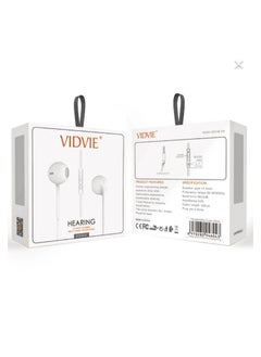 Vidvie Vidvie white wired in-ear headphones  - Image 1