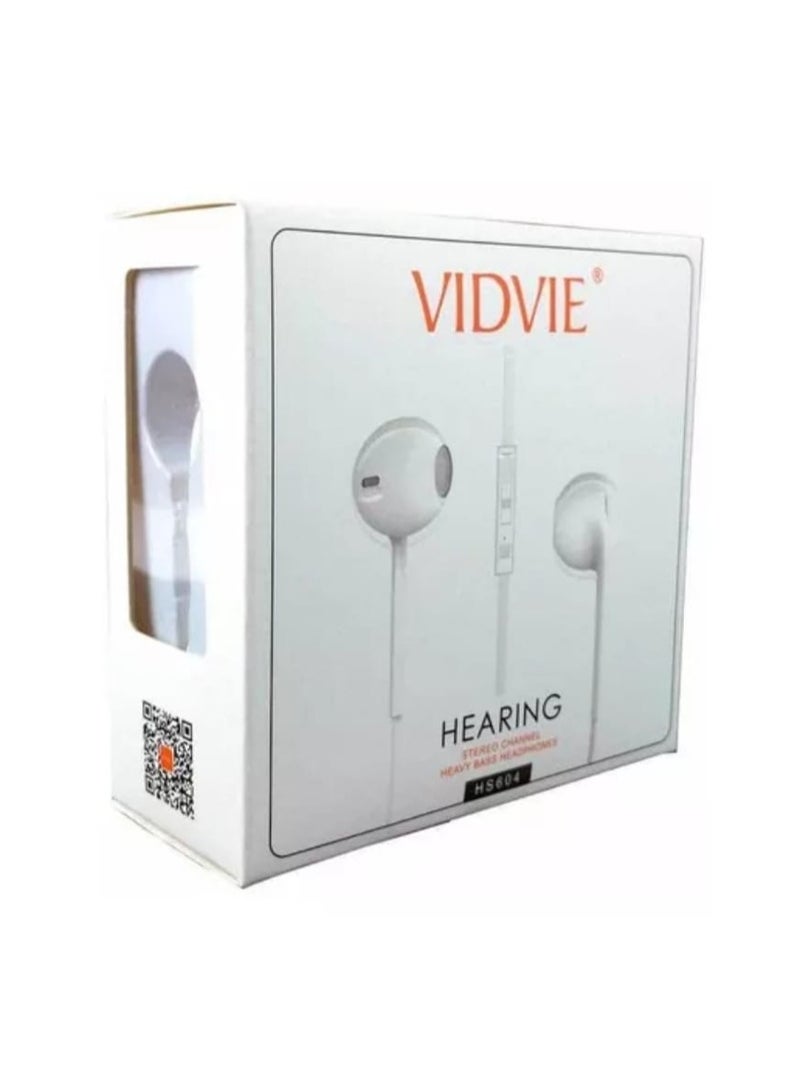 Vidvie white wired in-ear headphones - Image 2