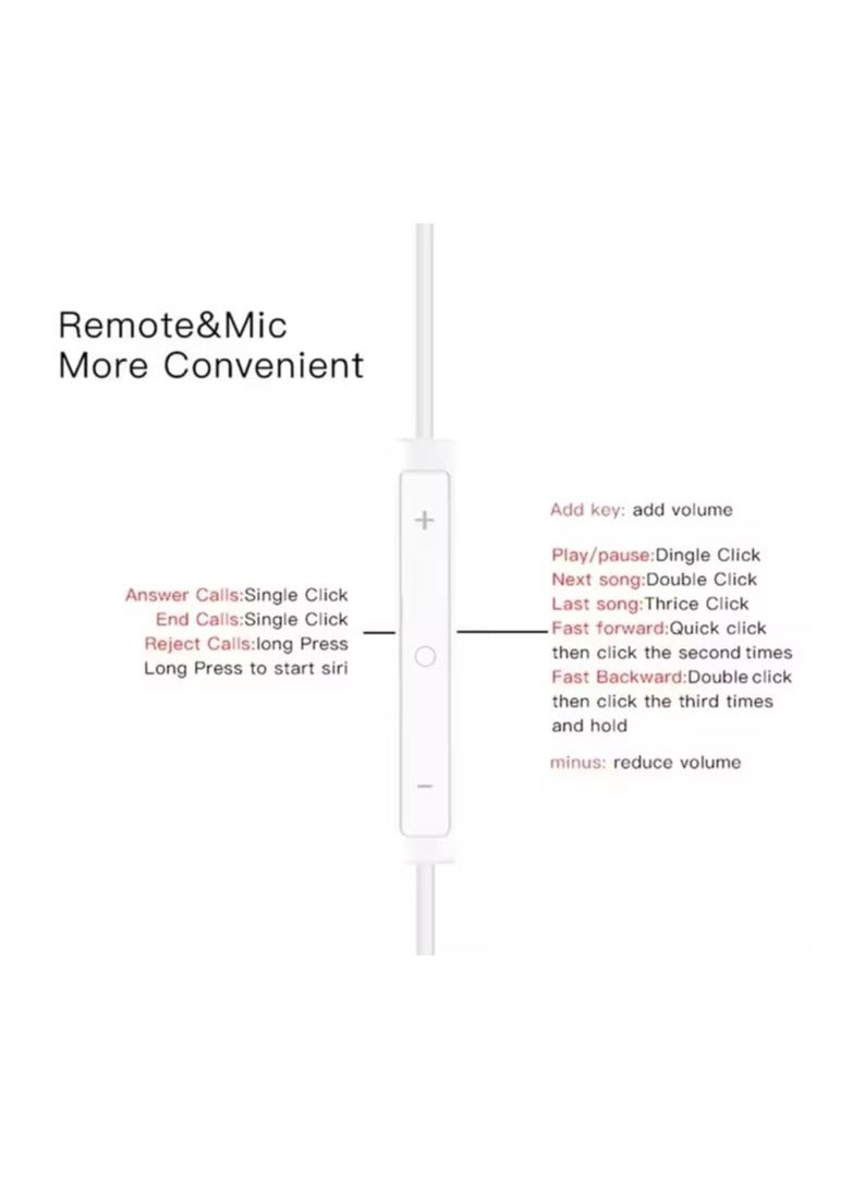 Vidvie white wired in-ear headphones - Image 5