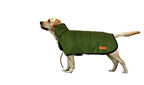 Fluffy's Luxurious Reflective Dog Cold Weather Coat Style Plaid Reversible Waterproof Windproof Pet Winter Warm Vest, Cozy Cotton Lined Stand-up Collar Outdoor Jacket - Image 2