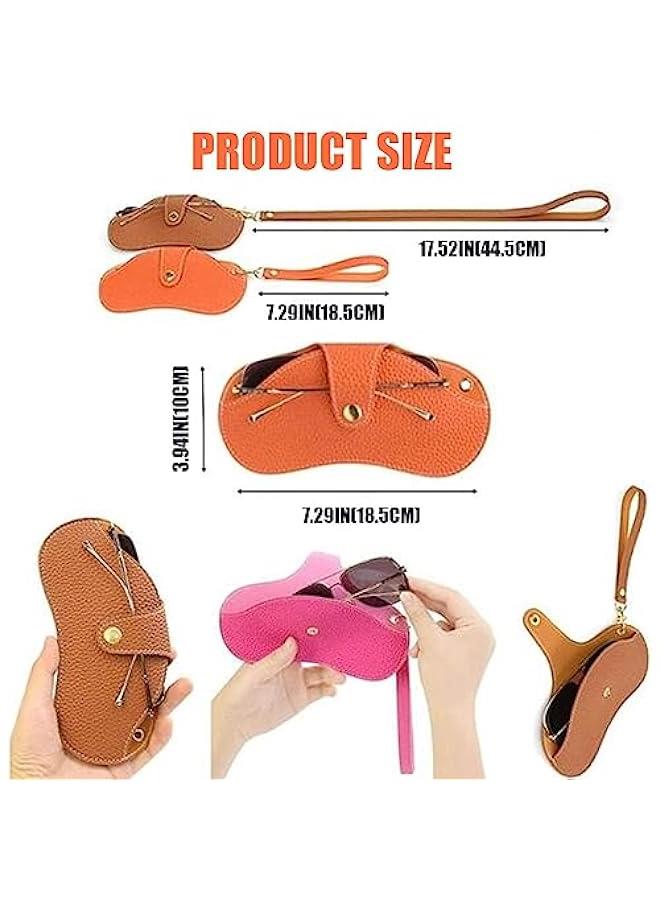 Generic Glasses Case, Ultra-thin soft Leather Manufacturing, Portable Sunglasses Bag, Essential for Travel, Vacation, Outdoors - Image 3
