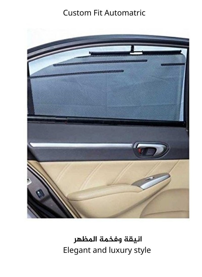 ماركة غير محددة - ستائر قابل للّف لتويوتا يارس 2023 2024 2025 حماية من الأشعة فوق البنفسجية، مقاس مخصص - Image 1