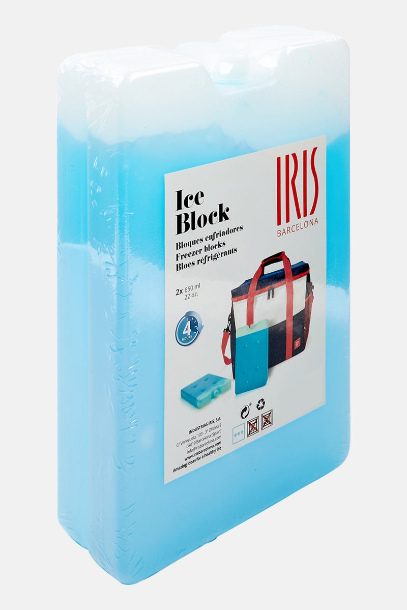 IRIS 2 Piece Ice Brick 650 ml, Blue  - Image 3