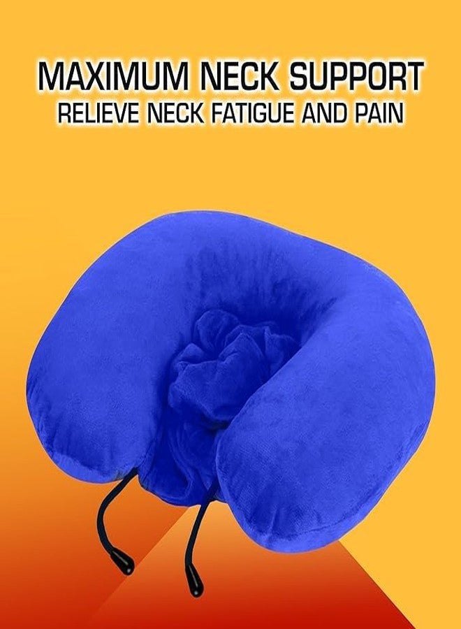 BigPlayer Travel Pillow with Hood Air Cushion Car Pillows for Comfort Sleep and Travel in Plane Flight Train Airplane for Men and Women Travel Accessory Pillow for Neck Support Pain Relief-Multicolor - Image 5