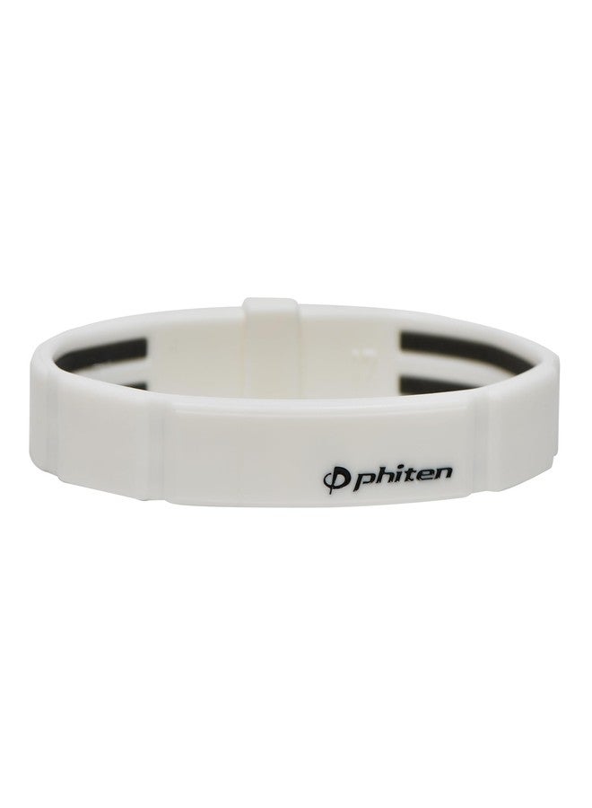 Phiten Metax Modulus Bracelet, White, 6.7" - Image 1