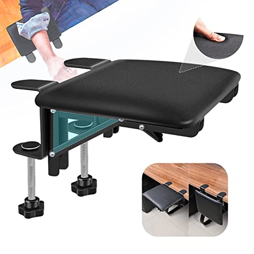 Giecy arm Rest for Desk Adjustable Arm Rest Support for arm Support for Computer Desk Ergonomic Desk Extender Rotating Mouse Pad Holder for Table Office Chair Desk - Image 1