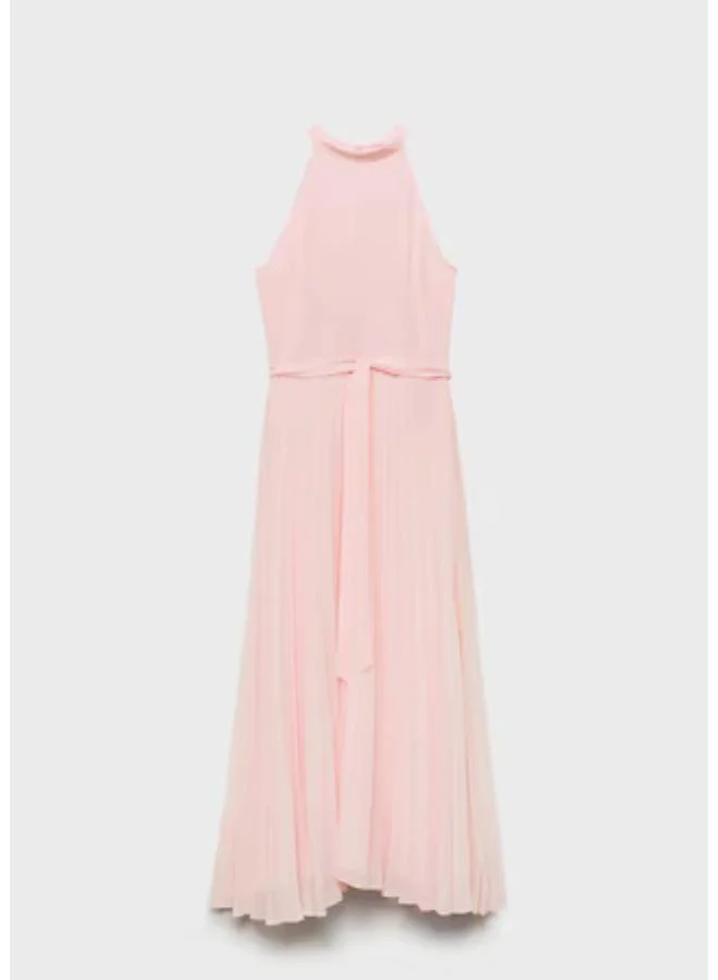 مانجو Pleated Halter Maxi Dress