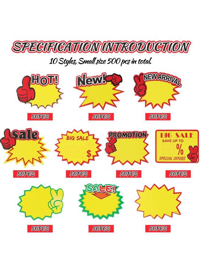 YWFAFO Starburst Sign for Retail Store Small 500pcs - Image 2