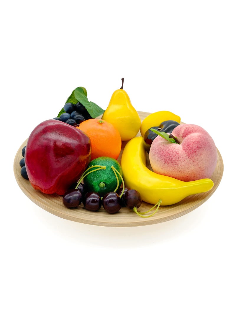 Lorigun Lorigun Artificial Fruits Set for Decoration Fake Fruits Props 10 Kinds of Fruit (Total 12 Pcs)  - Image 3
