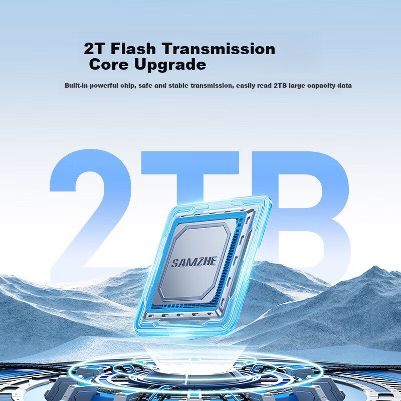SAMZHE [Dual Card Dual Read] USB/Type-C Card Reader 3.2 High-Speed SD/TF Compatible with IPhone 17, Computers, Pocket 3 Cameras, CCD, Drones, Surveillance Memory Cards - Image 3