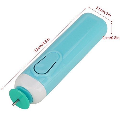 Eujgoov Electric Quilling Pen Electric Quilling Slotted Tool Automated Paper Volume Curling PenBlue - Image 3