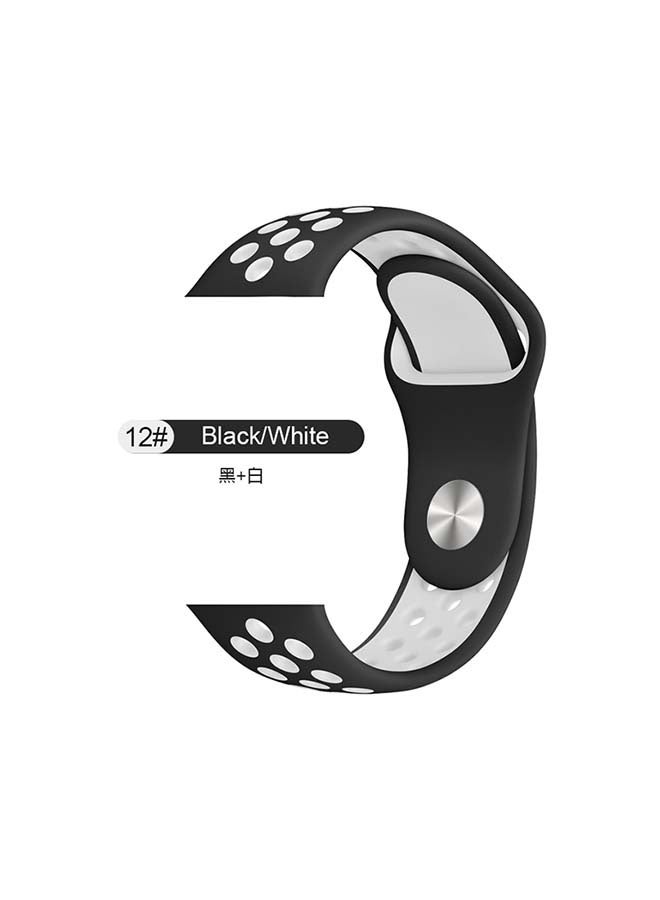Beauenty Stylish Replacement Band For Huawei Watch GT/GT 2 Black/White - Image 2