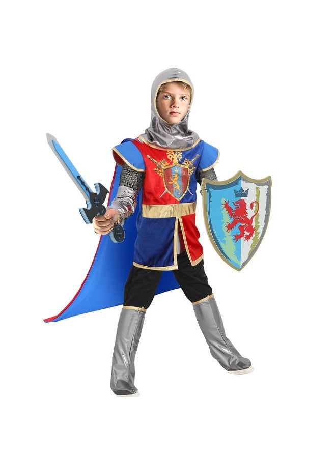 G.C Kids Knight Costume Toddler Boy Dress Up Clothes Medieval Costumes With Cape Toys Accessories Halloween Gifts - Image 2