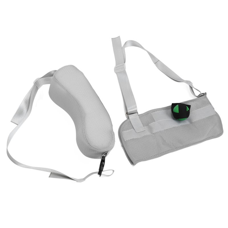 Shoulder Abduction Sling Adjustable Removable Pillow - With Grip Ball Shoulder Abduction Brace for Post-Surgery Injury Recovery, Rotator Cuff Repairs, Left Or Right Arm Use - Image 5