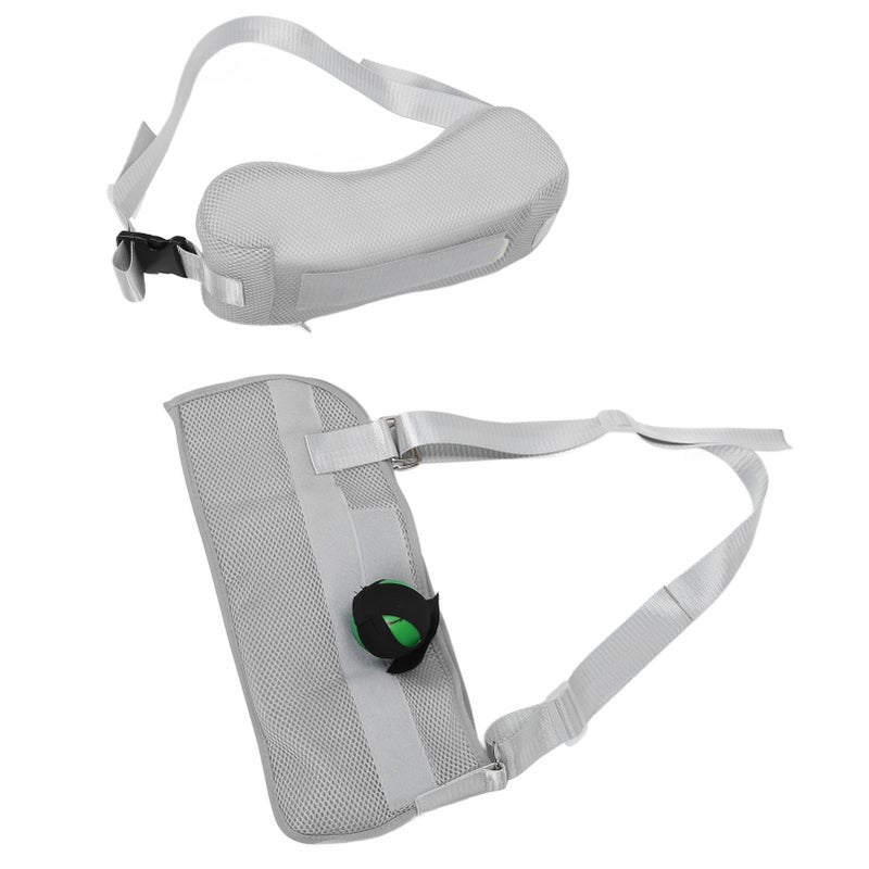 Shoulder Abduction Sling Adjustable Removable Pillow - With Grip Ball Shoulder Abduction Brace for Post-Surgery Injury Recovery, Rotator Cuff Repairs, Left Or Right Arm Use - Image 3