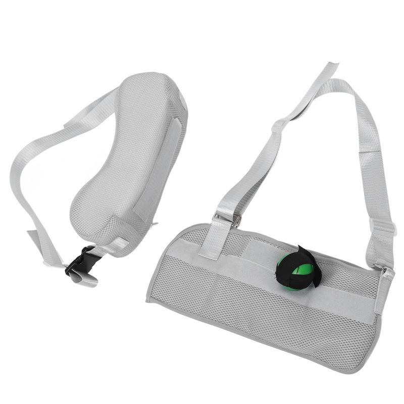 Shoulder Abduction Sling Adjustable Removable Pillow - With Grip Ball Shoulder Abduction Brace for Post-Surgery Injury Recovery, Rotator Cuff Repairs, Left Or Right Arm Use - Image 2