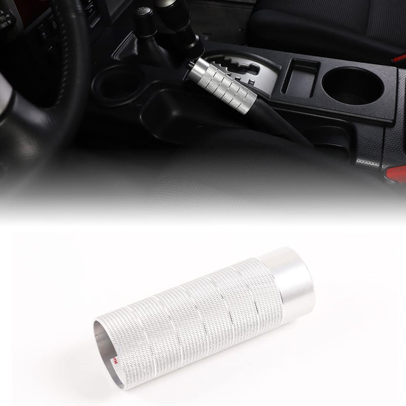 Generic Fgtagtal Suitable for Toyota FJ Cruiser 2007-2021 Handbrake Cover, Aluminum Alloy Handbrake Grips Cover Trim, Interior Handle Brake Protection (Silver)  - Image 1