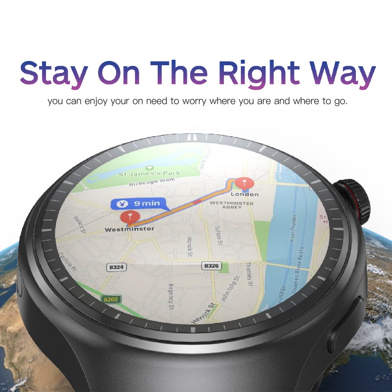 DM80 4G Smart Watch Sports Bracelet WiFi GPS BT Smartwatch Touch Screen Android 8.1 Support Nano SIM Card Phone Call Heart Rate Monitor - Image 2