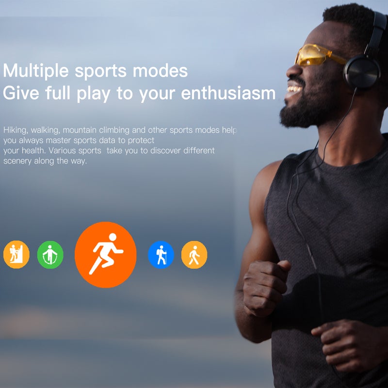 DM80 4G Smart Watch Sports Bracelet WiFi GPS BT Smartwatch Touch Screen Android 8.1 Support Nano SIM Card Phone Call Heart Rate Monitor - Image 4