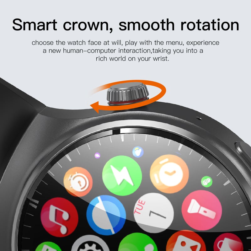 DM80 4G Smart Watch Sports Bracelet WiFi GPS BT Smartwatch Touch Screen Android 8.1 Support Nano SIM Card Phone Call Heart Rate Monitor - Image 5
