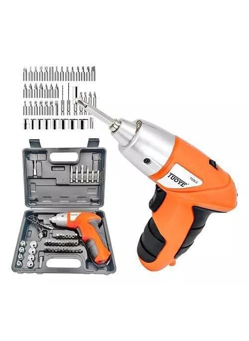 MARVELRY - MARVELRY Professional Kit Cordless Power Screwdriver Kit Rechargeable Electric Cordless Drill Sets with Bidirectional Button and LED Light Drilling and Keyless No Noise Cordless Screwdriver - Image 1