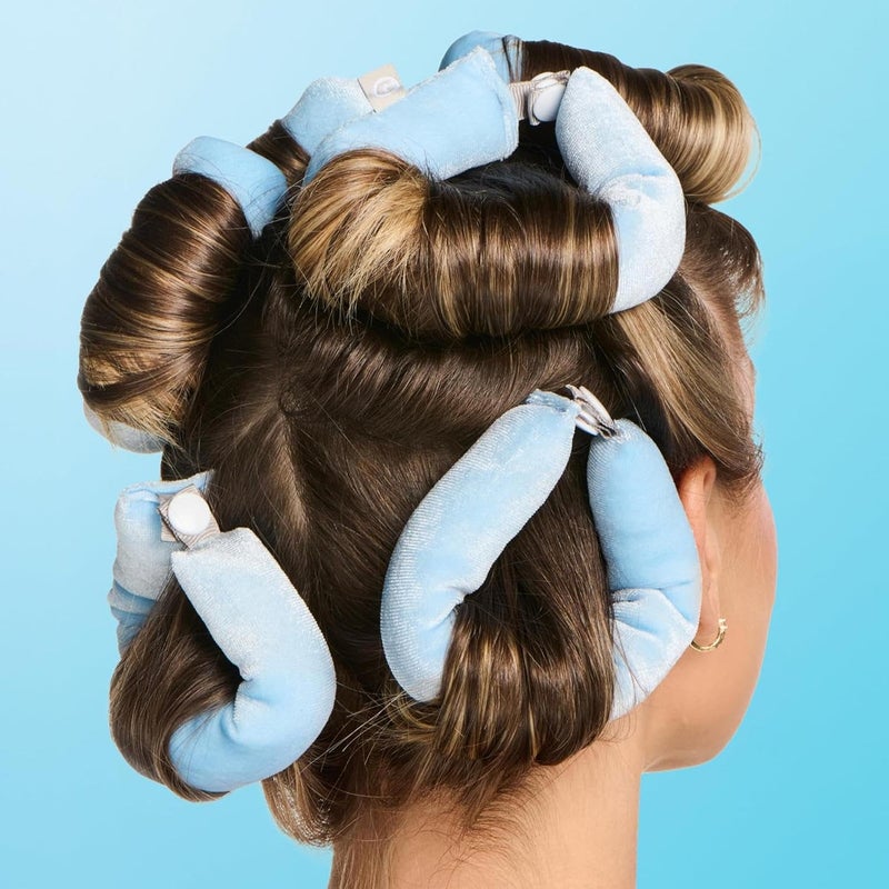 Gimme Beauty Chill Curl Heatless Flex Rods - Gentle & Bendable Hair Rods for Overnight Curls - Bouncy Waves with a Frizz-Free Finish - Snap Closure for Secure Hold - Medium Hair, 6 Count - Image 5