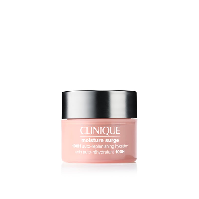 CLINIQUE Clinique Moisture Surge 100H AutoReplenishing Hydrator Oil Free Face Moisturizer  With Hyaluronic Acid Aloe Bioferment and Vitamins C  E  Hydrating  Moisturizing Mini Travel Size 05 Fl Oz
