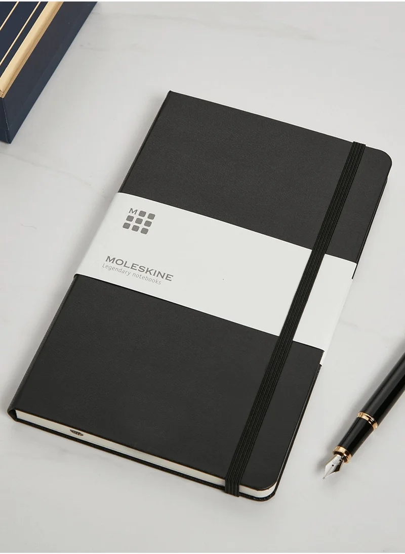 MOLESKINE Moleskine Hard Cover, Medium Size Ruled Notebook - Black