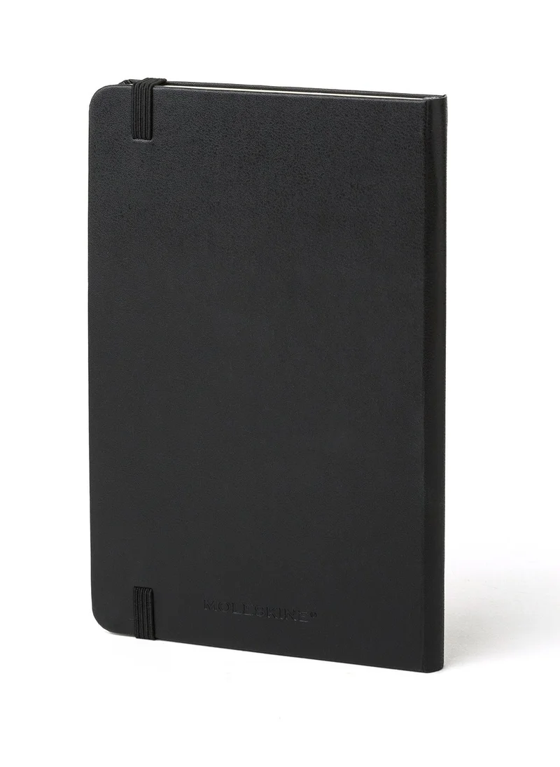 MOLESKINE Black Elastic Band Notebook Solid