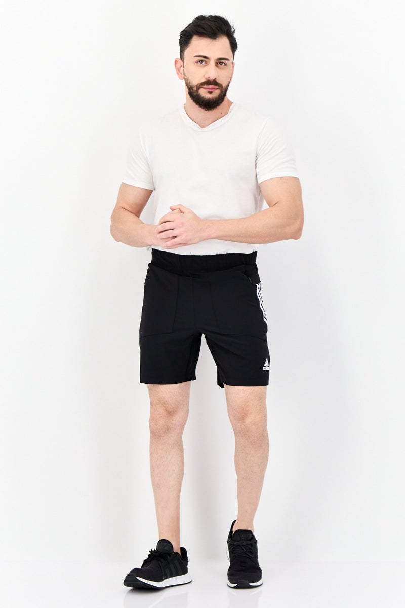 Adidas Men Sportswear Fit Training Shorts, Black - Image 4
