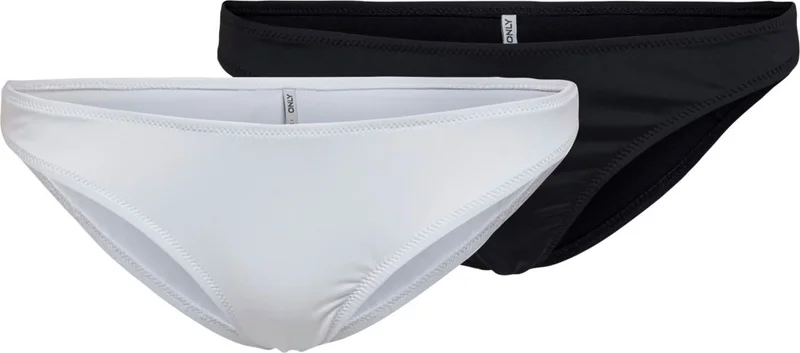 اونلي Black-White Women's Double Bikini Set 15206052