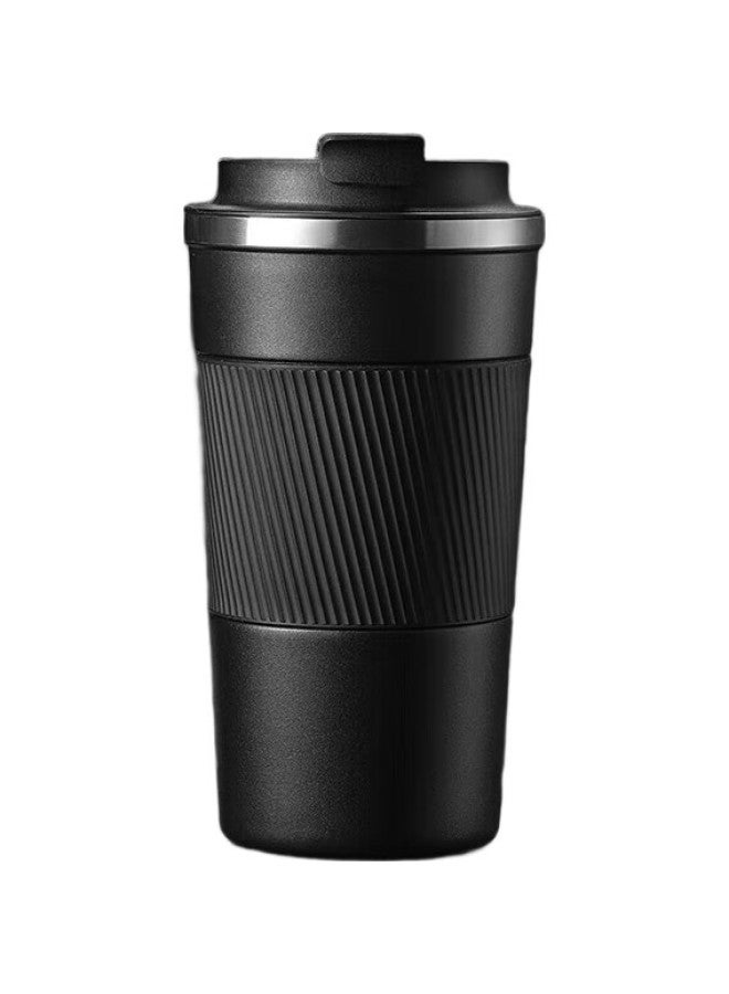 Vanow Insulated Mug Coffee Cup Portable For Men And Women Students, Car-Mounted Customizable Engraved Water Cup, Bourbon Black - Image 1