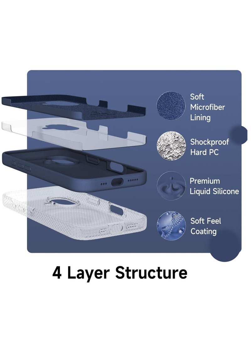 JAJEEK Case Compatible with iPhone 16 Plus Liquid Soft Silicone iPhone 16 Plus Cover with Inside Microfiber Lining Shockproof Gel Rubber Phone Case for iPhone 16 Plus 6.7inch – Durable, Lightweight, and Stylish Protection - Image 5