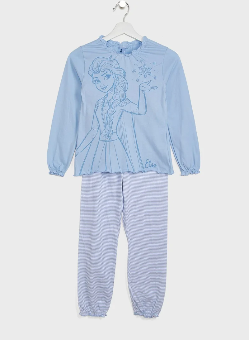 Ovs Kids Disney Frozen Print Pyjama Set
