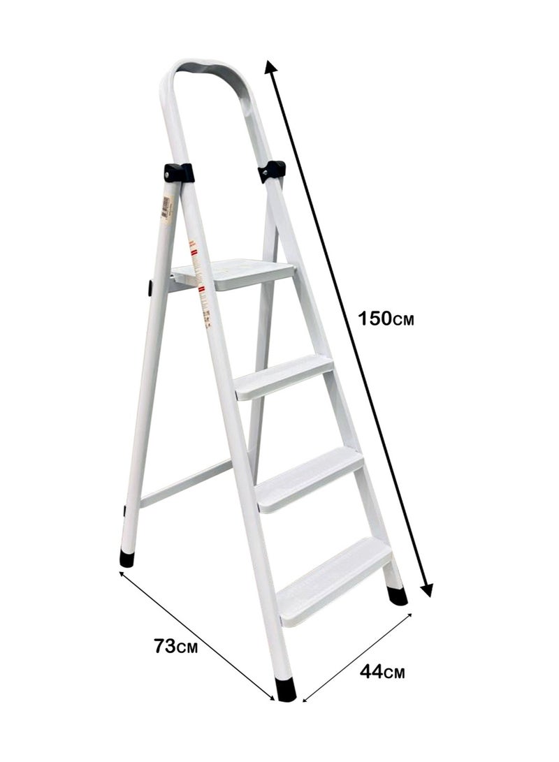 Living سلم قابل للطي احترافي مكون من 4 و5 و6 درجات مع درجة واسعة 150 سم - Image 2