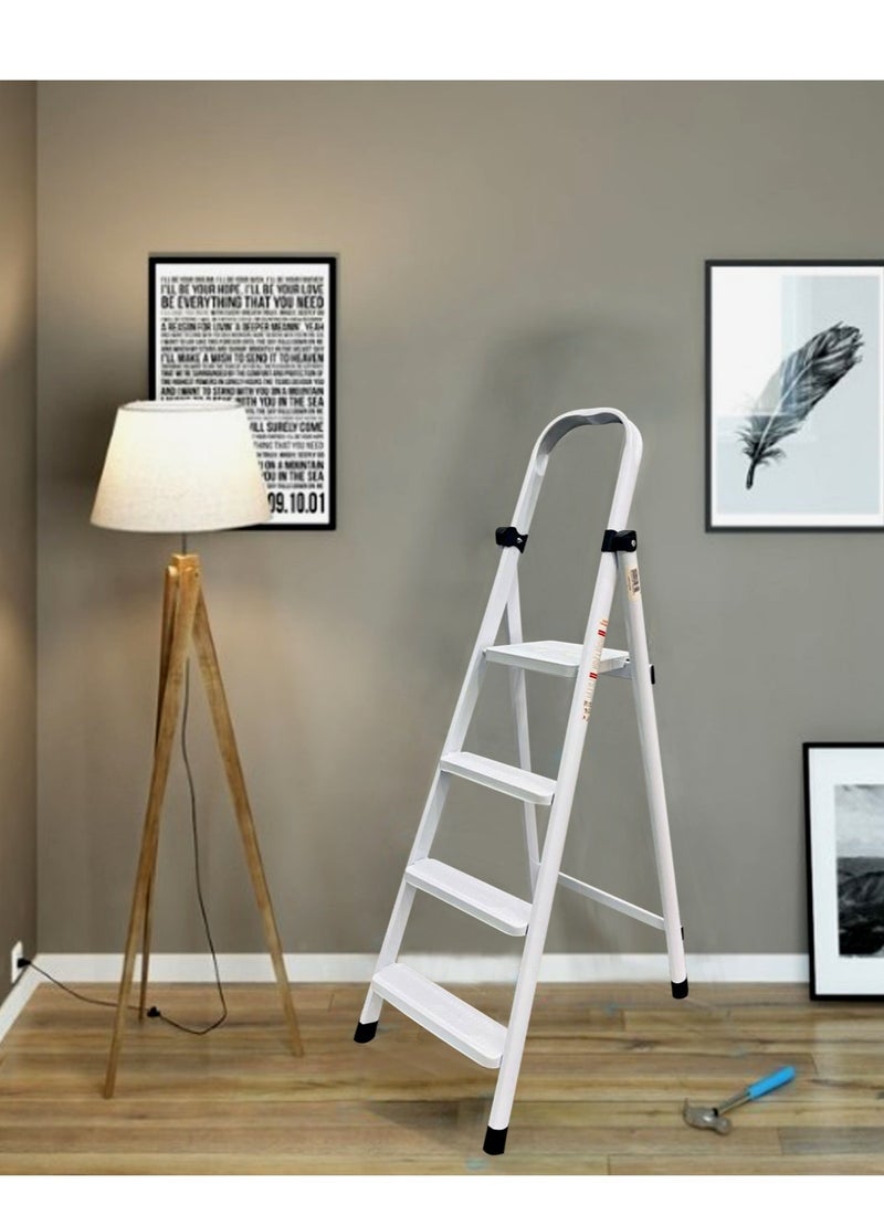 Living سلم قابل للطي احترافي مكون من 4 و5 و6 درجات مع درجة واسعة 150 سم - Image 3