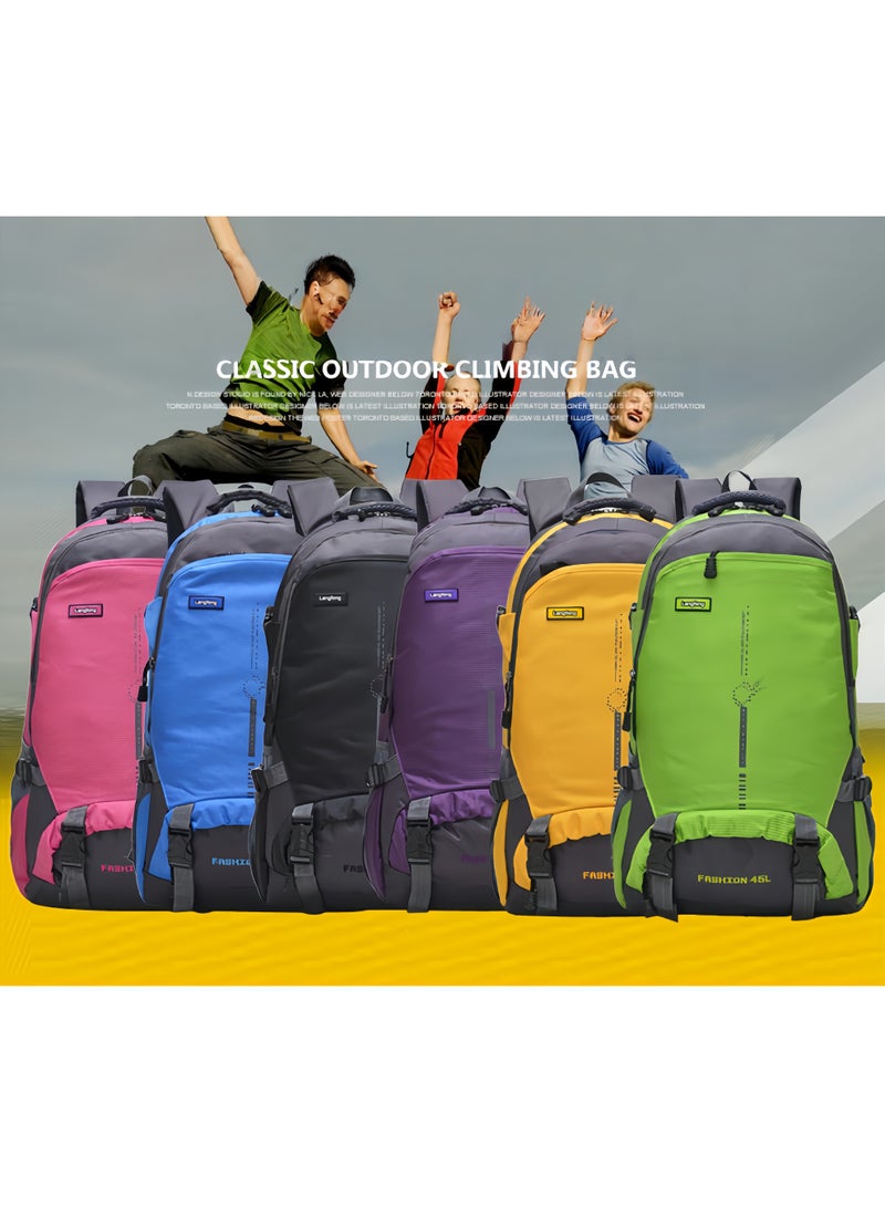 فليم هورس حقيبة ظهر خارجية مطورة لتسلق الجبال بسعة 45 لترًا مقاومة للماء للرجال والنساء حقيبة ظهر سفر كبيرة السعة - Image 5