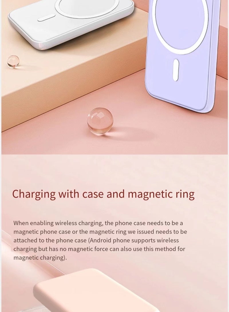 10000 mAh Power Bank, Battery Pack For iPhone 15 Pro Max/iPhone 15/15 Plus/14/13/12 Series White - Image 4