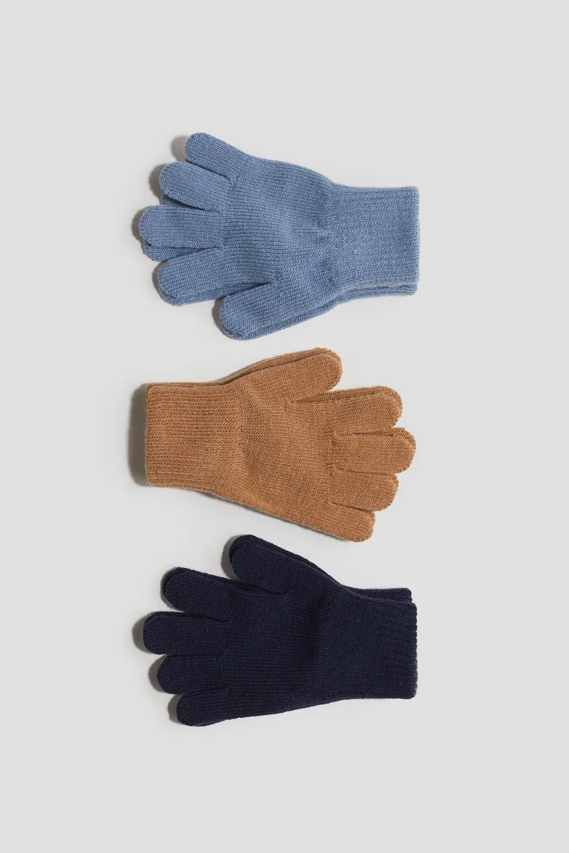 H&M 3-pack gloves
