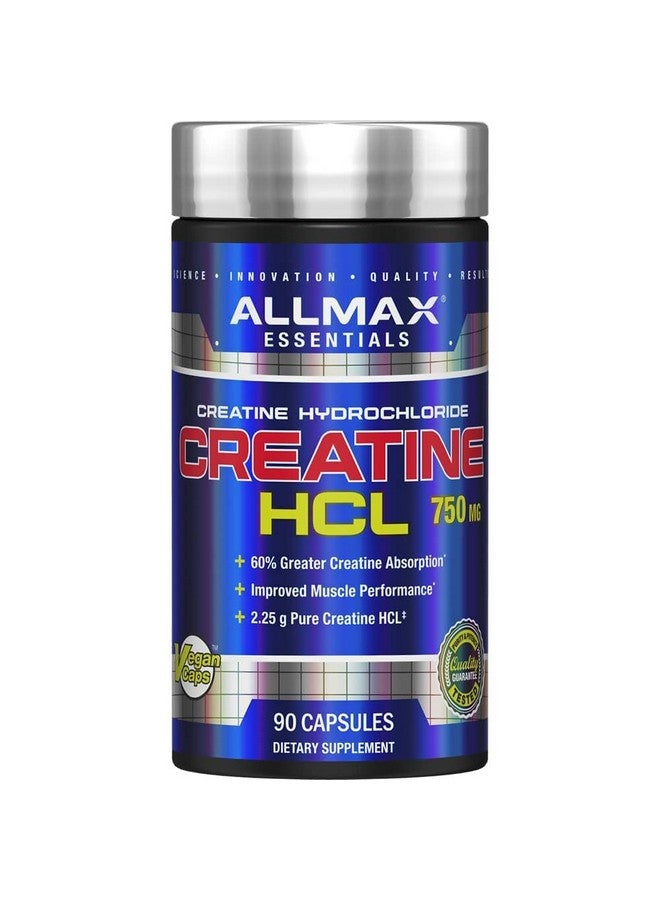 AllMax Nutrition أولماكس إيسينشالز كرياتين HCL، 750 ملغ، 90 كبسولة - Image 1