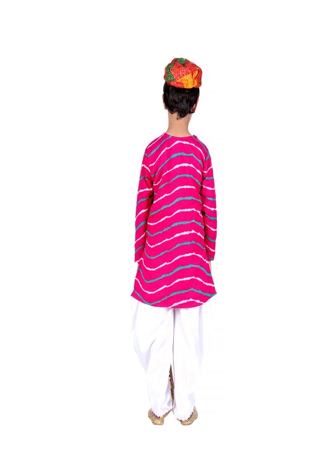 DESI ANDAAZ Rajasthani Dress For Boys Indian State Fancy Dress Costume for Kids - Image 2