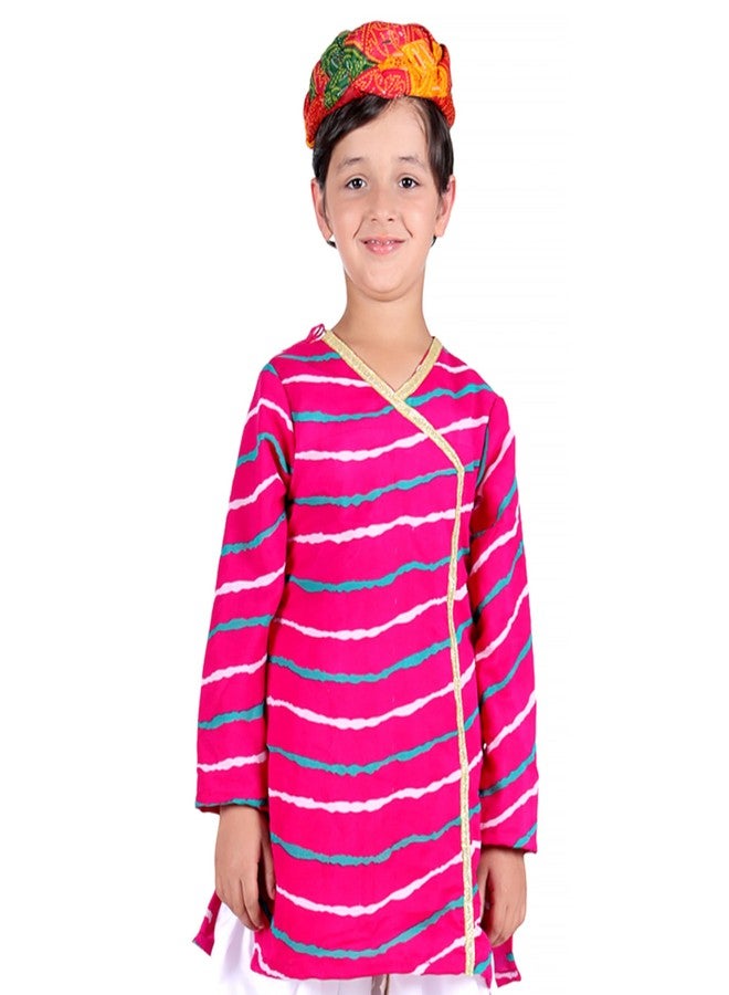 DESI ANDAAZ Rajasthani Dress For Boys Indian State Fancy Dress Costume for Kids - Image 3