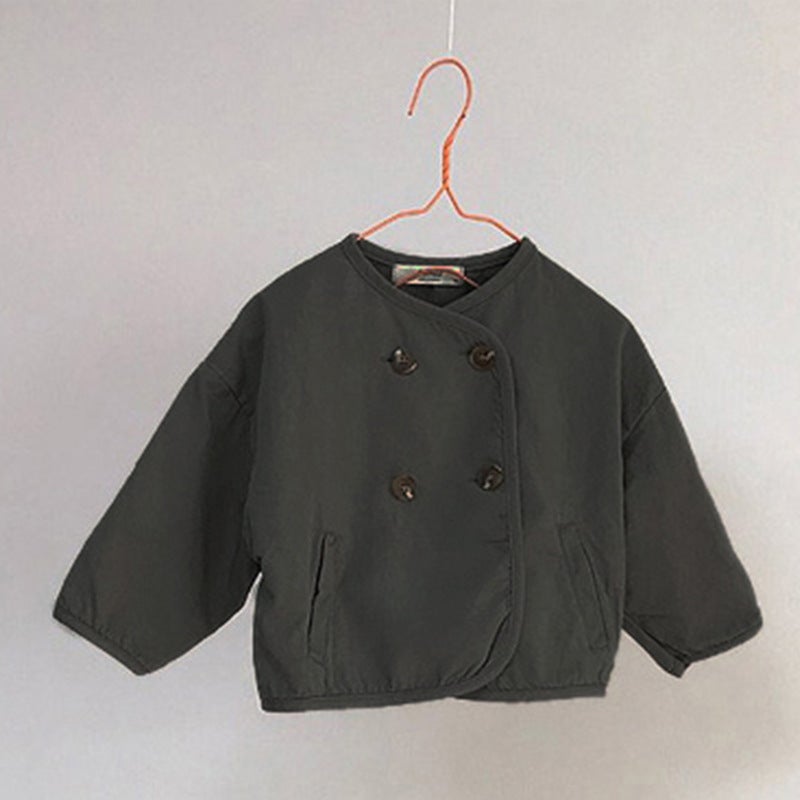Children'S Spring New Style Coat Trendy Coat For Boys And Girls Japanese And Korean Style Loose Washed Retro Cardigan Outer Jacket 2 - Image 5